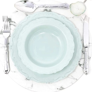 Vaisselle <span class=keywords><strong>de</strong></span> fête d'<span class=keywords><strong>anniversaire</strong></span> <span class=keywords><strong>de</strong></span> <span class=keywords><strong>mariage</strong></span> <span class=keywords><strong>de</strong></span> 7.5/9/10 pouces, assiettes à dîner en plastique jetables - Product Image 4