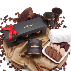 Quà Tặng Sang Trọng Sô Cô La Độc Đáo Hộp Giấy Thiết Kế Logo Sô Cô La Giáng Sinh Hộp Quà Tặng Với Ribbon - Product Image 3