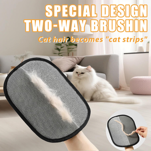 Gant anti-poils pour animaux de compagnie, gants antistatiques pour enlever les poils de chat, réutilisables, double face, pour canapé, meubles, tapis, siège de voiture, OEM - Product Image 2