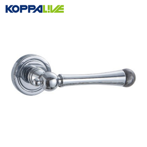 Koppalive phong cách Pháp phòng ngủ nội bộ đoạn riêng tư giả rắn brass cửa đòn bẩy xử lý khóa thiết lập trên hoa hồng với đá - Product Image 2