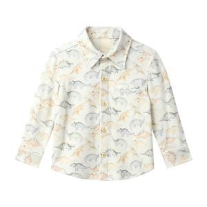 เสื้อเชิ้ตแขนยาวพิมพ์ลายเด็กใหม่สำหรับฤดูใบไม้ผลิและฤดูใบไม้ร่วงเสื้อเชิ้ตสไตล์การ์ตูนสำหรับเด็กผู้ชายสไตล์แฟชั่นสำหรับเด็ก - Product Image 1