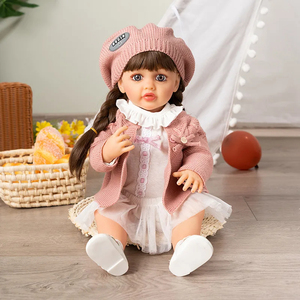 55Cm Silicone souple Reborn Bebe corps bébé poupée parfaite <span class=keywords><strong>pour</strong></span> les tout-petits avec des accessoires lavables de <span class=keywords><strong>couche</strong></span>-culotte <span class=keywords><strong>lavable</strong></span> - Product Image 6