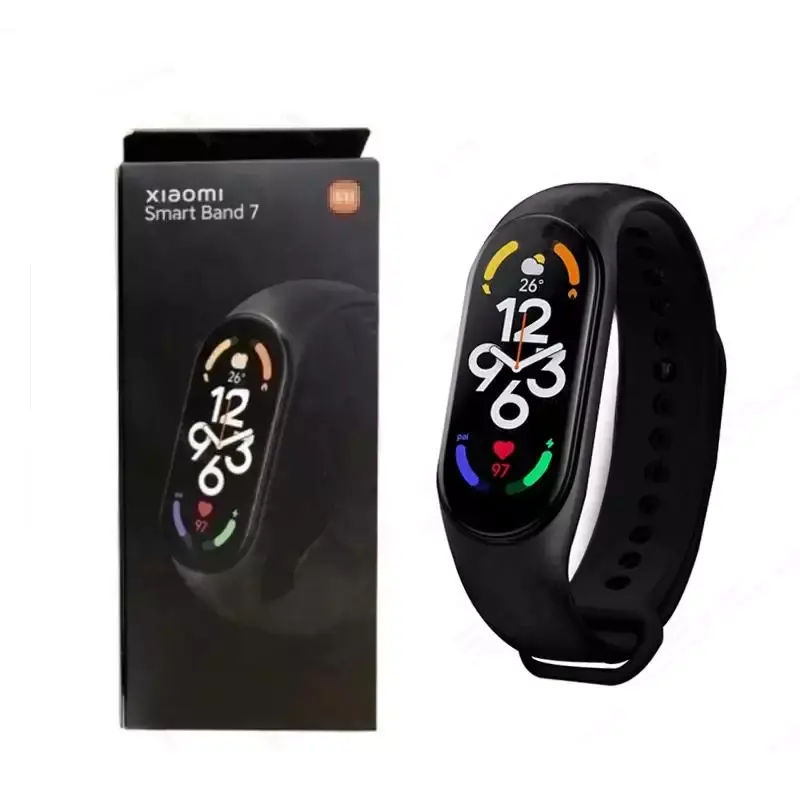 Küresel sürüm cep telefonu giyilebilir cihaz correa reloj inteligente spor bilezik smartwatch m6 m7 akıllı bant izle