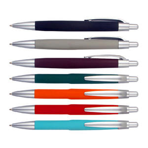 Penna gommata promozionale personalizzata da 1.0mm in plastica Soft Touch per hotel - Product Image 3