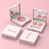 Palette d'ombres à paupières noire vide OEM, emballage personnalisé, emballage d'ombres à paupières