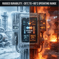 Módulo LCD TFT IPS de 7 Pulgadas 800*1280 MIPI ILI9881-C04 Pantalla de Alto Brillo de 1000 Nit para Automatización Industrial HMI