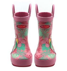 Botas de Lluvia para Niñas YL281, Personalizadas, de Alta Calidad, a Media Pantorrilla, de Goma, Resistentes al Agua - Product Image 5