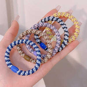 Venta al por mayor de moda Simple elástico anillo de pelo de goma de terciopelo personalizado <span class=keywords><strong>Kknekki</strong></span> banda para el pelo para las mujeres - Product Image 5