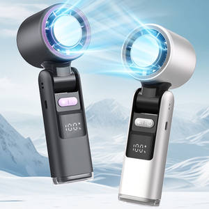 Ventilateur portable pliable haute vitesse rechargeable USB 4000 mAh avec humidification, moteur sans balais, 100 réglages de vitesse, pour la maison - Product Image 1