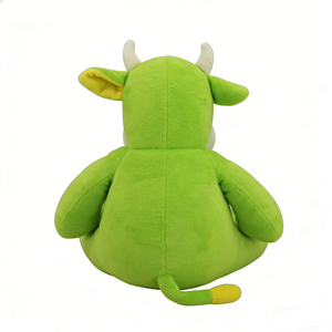 Customized Green cow plush, Cow stuffed animal, <b>Cute</b> cow plushie, Farm animal plush, Green bull plush toy - Product Image 2