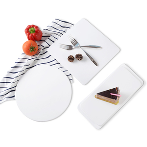 Assiette de service de style moderne Vaisselle de cuisson plate en céramique Assiette rectangulaire carrée pour fête pour sushi Cuisine occidentale par - Product Image 5