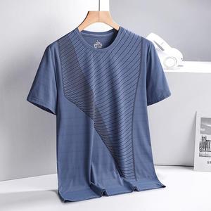 RNSHANGER noir séchage rapide Sport t-shirt pour hommes été décontracté à manches courtes surdimensionné <span class=keywords><strong>3XL</strong></span> haut t-shirts GYM respirant <span class=keywords><strong>homme</strong></span> t-shirt - Product Image 3