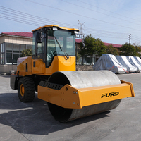 Rouleau Vibratoire à Grand Tambour, Force d'Excitation de 10,6 Tonnes, Grand Compacteur pour la Construction Routière, la Compactation de l'Asphalte et la Compactation des Terrains