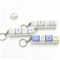 Custom Keycap Keychain PBT Colorful Wholesale Stress Switches Custom Switch Keyboard Fidget Keychain