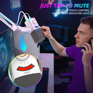 Kit Micro Gaming FIFINE AM8 PROT Dynamique XLR/USB avec Bras Articulé pour <span class=keywords><strong>Enregistrement</strong></span> Podcast, Streaming et <span class=keywords><strong>PC</strong></span>, RGB - Product Image 6