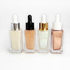MLM customizable Scent Color Shimmer Body Oil 30mlSquare Bottle Fine Glitter Liquid Highlighter Hydrating private label body oil - Product Image 5