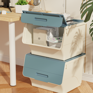 Caja de Almacenamiento de Plástico PP Ecológica, Organizador Multifuncional para Zapatos y Ropa con Capacidad de Más de 35L para Uso Doméstico - Product Image 2