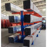Étagère cantilever en acier à double panneau, 5 niveaux, durable, protégée contre la corrosion, réglable, pour stockage efficace de circuits imprimés