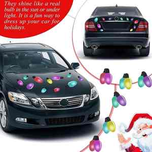 Bombilla Reflectante Magnética, Decoraciones Navideñas para Autos, para Navidad, Cumpleaños, Autos, Buzones, Ventanas - Product Image 2