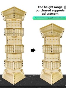 Moule en <span class=keywords><strong>plastique</strong></span> épaissi pour colonne romaine, idéal pour la décoration de portails de villas et de colonnes carrées en ciment - Product Image 5
