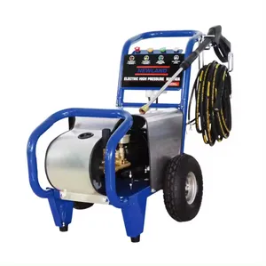Lavadora de alta pressão automática portátil, lavadora de alta pressão, lavadora elétrica industrial 3000w, 250 bar