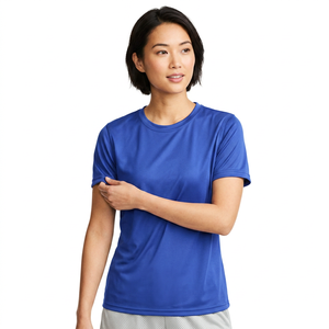 Men's Fitness Sport T-<b>shirt</b> 150 Grams <b>100</b>% <b>Polyester</b> Solid Casual Jersey Blank Design Regular Fit Anti-Pilling - Product Image 1