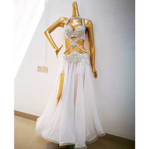 High-End Handmade Women's Plus Size Oriental Belly <strong>Dance</strong> Performance Suit Sexy Printed Stage <strong>Dresses</strong> for <strong>Ballroom</strong> Wear New - Product Image 2