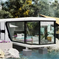 Maison conteneur préfabriquée moderne de 20 pieds carrés, respirante, modulaire et portable pour usage agricole, hôtelier et résidentiel en extérieur