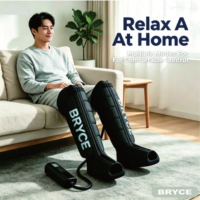 Masseur de jambes à compression d'air séquentielle sans fil BRYCE LB-001 pour la physiothérapie et la rééducation, 12 modes, pression de 60 à 270 mmHg