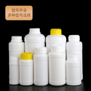 Botellas Químicas de Plástico Blanco con Tapa de Rosca, 100, 200, 250, 500, 1000 ml, para Almacenamiento de Reactivos y Muestras, Uso en Laboratorio - Product Image 1