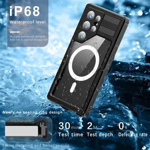 Per <span class=keywords><strong>Galaxy</strong></span> S25 S24 S23 Ultra Plus: Cover 360 Impermeabile, Antiurto, Antipolvere IP68 Subacquea con Protezione Schermo Integrata Anti-Graffio - Product Image 4