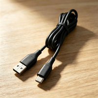 Câble de charge rapide USB-C Type-C 1M 60W avec gaine TPE et conducteur en cuivre pur pour iPhone 16/17 Max Pro et ordinateur, boîte couleur incluse