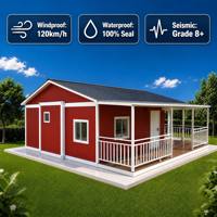 Maison préfabriquée pliable et extensible en conteneur avec double terrasse des deux côtés, structure en acier, maison mobile miniature préfabriquée