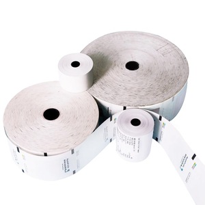 Cuộn giấy nhiệt atm cho máy POS 57mm cảm biến đánh dấu màu đen được in sẵn một lớp Giấy đăng ký tiền mặt 80x80mm - Product Image 2