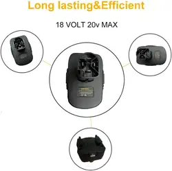 Adaptador de batería DM18GL para Milwaukees 18V y para DeWalts Convertidor de batería de litio de 18V solo para batería Craftsman de 19,2 voltios - Product Image 6