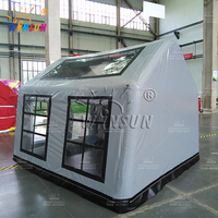 Tente WINSUN en PVC, étanche à l'air, petite, pour l'intérieur, certifiée CE, avec pompe électrique, ignifuge, installation facile, imperméable, double couche, deux chambres