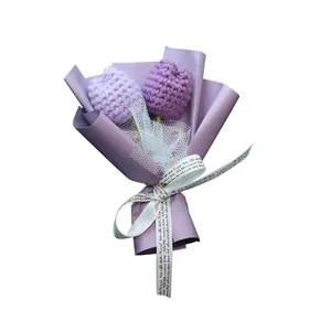 Ramo <span class=keywords><strong>de</strong></span> Tulipanes <span class=keywords><strong>de</strong></span> Simulación Tejidos, <span class=keywords><strong>Flores</strong></span> Eternas, Regalo Decorativo, Ramo Pequeño para el Día del Maestro, Venta al por Mayor - Product Image 4