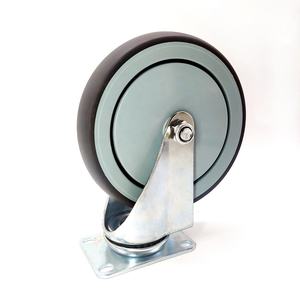Luxury 120kgs Medium Duty 150mm 6 Inch Thermoplastic Rubber TPR Universal Noiseless Caster <strong>Wheel</strong> for Medical <strong>Hand</strong> <strong>Trolley</strong> - Product Image 2
