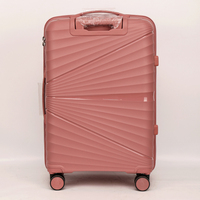Valise PP de haute qualité, valise à roulettes pour avion, valise intelligente, ensemble de valises PP, couleurs assorties