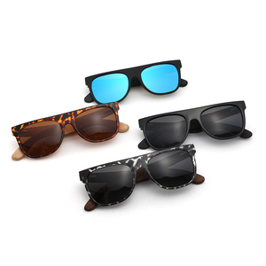 Lunettes de soleil en bois de bambou pour hommes, protection UV400, monture PC, verres TAC, mode, extérieur, conduite, protection solaire, Wenzhou 1064 - Product Image 5