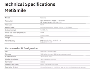 Nueva llegada <span class=keywords><strong>Dental</strong></span> <span class=keywords><strong>Shining</strong></span> 3D Face <span class=keywords><strong>Scanner</strong></span> Smile Máquina médica de alta frecuencia para equipos de sistemas de cámaras digitales - Product Image 5