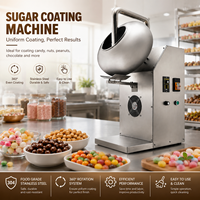 Petite machine de fabrication de dragées et de revêtements en sucre pour chocolat, amandes et cacahuètes, avec moteur de broyage de cacahuètes, à vendre