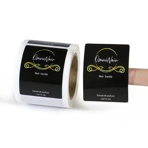 Printing Waterproof Print Drop Liquid Adhesive Packaging logo Sticker Dropper Custom Cosmetic Essential Oil Label for Bottle