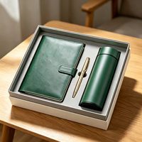 Ensemble cadeau de luxe pour entreprise avec logo personnalisé, souvenir personnalisé, ensemble cadeau d'entreprise avec carnet A5, stylo, bouteille d'eau