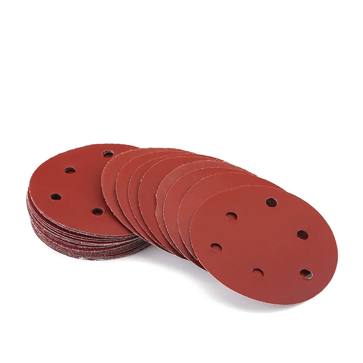 Grit 40 60 80 120 sanding disc self-adhesive sand paper 6 inch yellow or red or white for paint remove