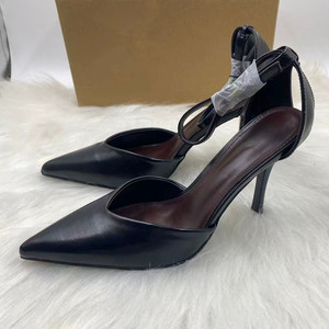 Sandales à talons hauts pour femmes, escarpins élégants à bout couvert, sandales sexy à talons avec bride de cheville - Product Image 2