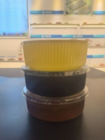 Emballage de fruits secs en plastique jetable de haute qualité, conteneur de fruits carrés de 8oz