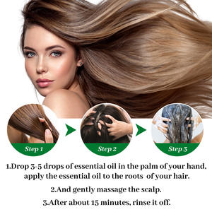 Árbol de té al por mayor Nutrición Eliminación de la caspa Adecuado para el cuero cabelludo sensible Aceite reparador para el cabello de doble efecto - Product Image 5