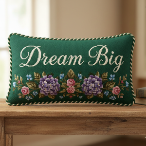 Coussin lombaire décoratif de luxe 12x20'' <span class=keywords><strong>à</strong></span> motif floral brodé, housse en polyester lavable, couleur personnalisable, lavable en machine pour - Product Image 2