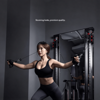 Appareil de musculation mural personnalisable avec fonction de gainage, gain de place et caractéristiques réglables pour usage domestique et commercial